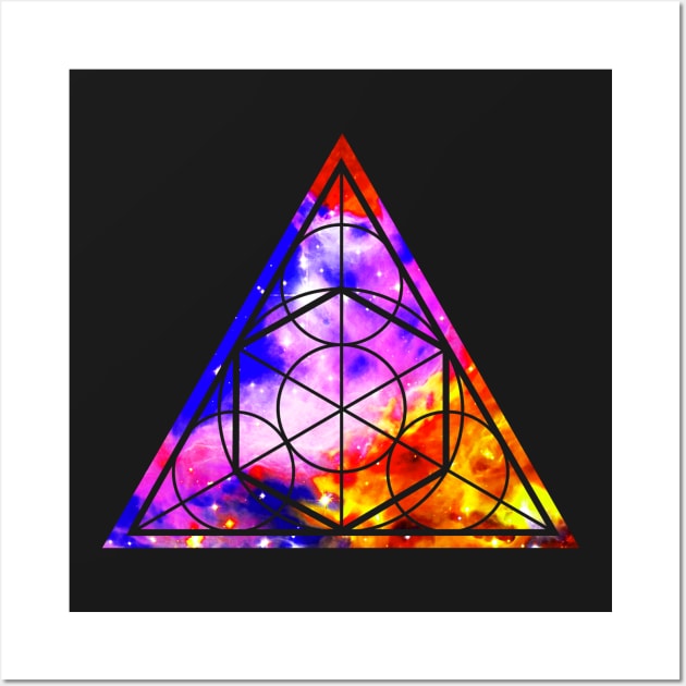 Sacred Geometry Triangle Wall Art by robotface
